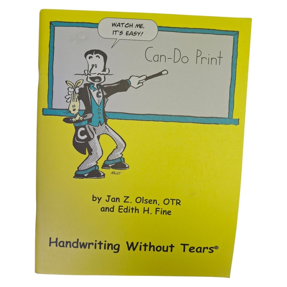 Handwriting Without Tears Can-Do Print Workbook Jan Z Olsen 9781891627485